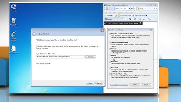 How to create a desktop shortcut to 