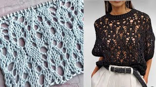 We knit together an openwork pattern from Cucinelli  Difficult, but possible