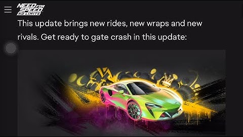 Need For Speed: No Limits | Gatecrasher Patch Update |
