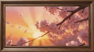 Cherry Blossom Branch at Sunrise | Soft Spring Frame TV Art | 2 Hours 4K screenshot 5