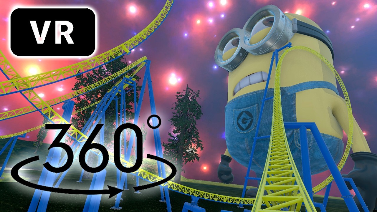 MINIONS VR Roller Coaster 🤯#Minions #VR #RollerCoaster