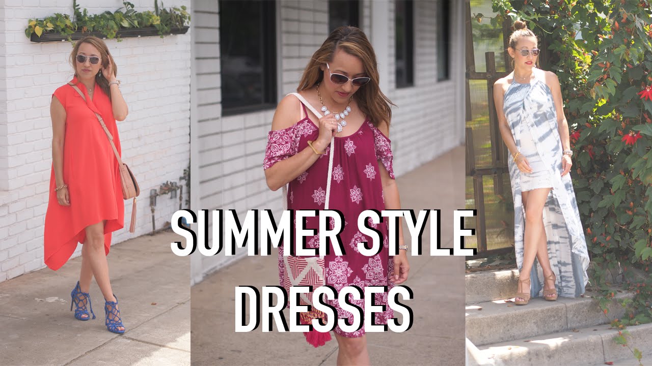 How to Style Summer Dresses | THE SAVVY LIFE - YouTube