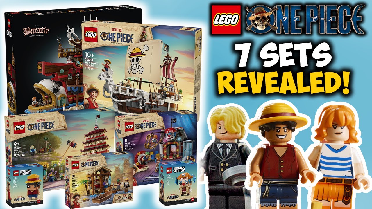 LEGO One Piece Sets Officially Revealed! 🥳 7 New Sets in August
