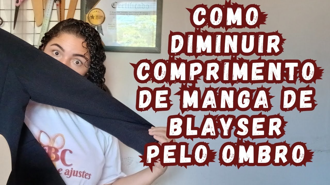 Como diminuir o comprimento de manga de blayser pelo ombro.