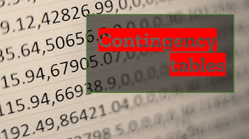 Contingency tables - Definition, Usage, Examples