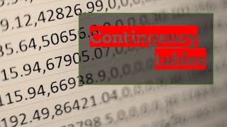 Contingency tables - Definition, Usage, Examples