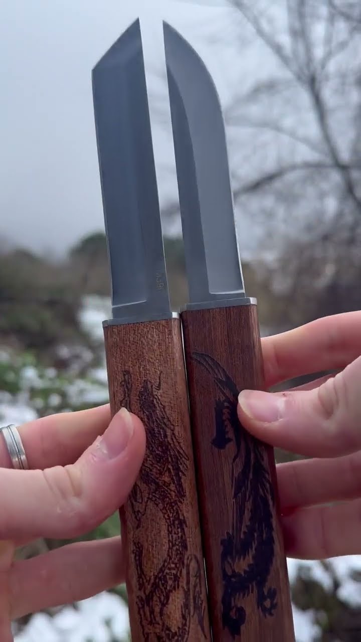 Product Link in Bio ( # 1841  ) 1️⃣ ?Phoenix Art Thickened Dual Knife