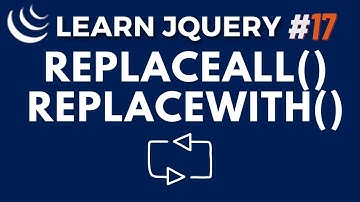 jQuery ReplaceAll() & ReplaceWith() Method - jQuery JS Library Tutorial