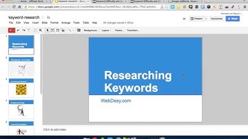 How to Research Keywords - WebDesy.com