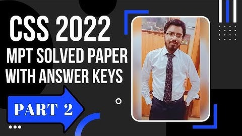 CSS 2022 MCQ based Preliminary Test (MPT) PART 2 | Grammar Portion with Answer keys