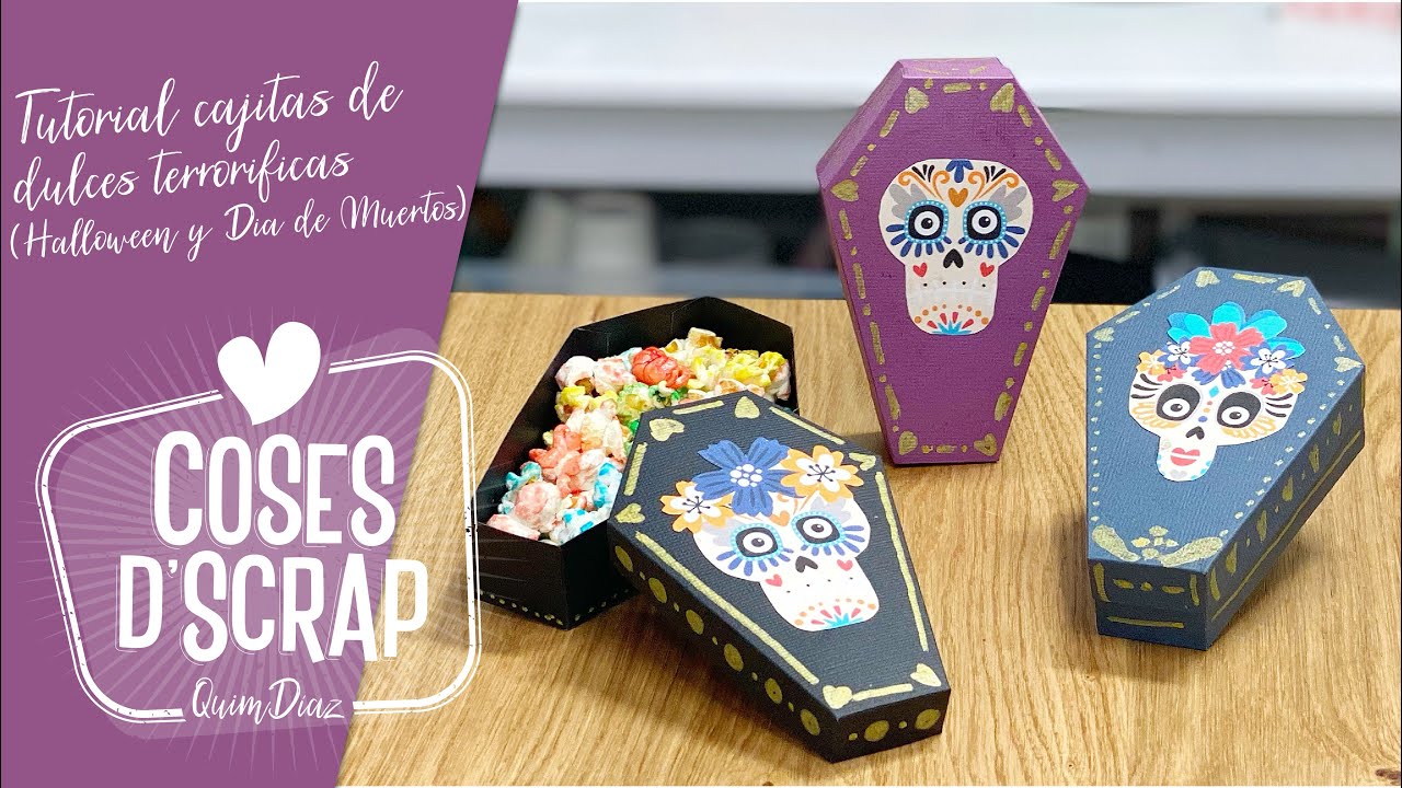 Tutorial Cajitas para dulces Terroríficas (Halloween y Día de Muertos)