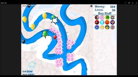 No Tower Upgrades (Track 4, Hard, Bloons Tower Defense 3 Challenge)