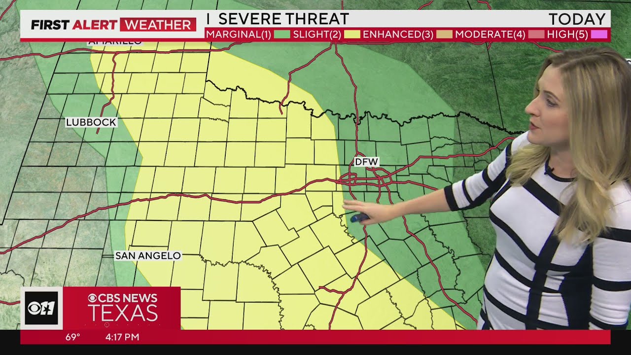 Severe storms likely in western counties Tuesday evening - YouTube