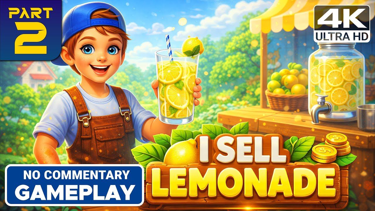 I SELL LEMONADE - Gameplay Walkthrough Part 2 [4K 60FPS] (No Commentary)