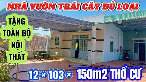 SH126🏠NHÀ VƯỜN TRÁI CÂY ĐỦ LOẠI - TẶNG TOÀN BỘ NỘI THẤT - sẵn 150m TCƯ - CẠNH TRƯỜNG HỌC - GIÁ 1,5TỶ