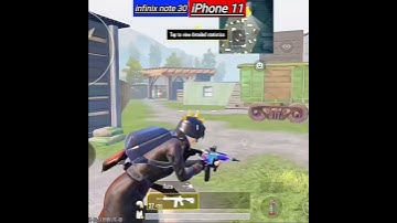 INFINIX NOTE 30 VS IPHONE 11  PUBG TEST 2025 | PUBG NEW UPDATE 3.7 | PUBG TDM GAMEPLAY
