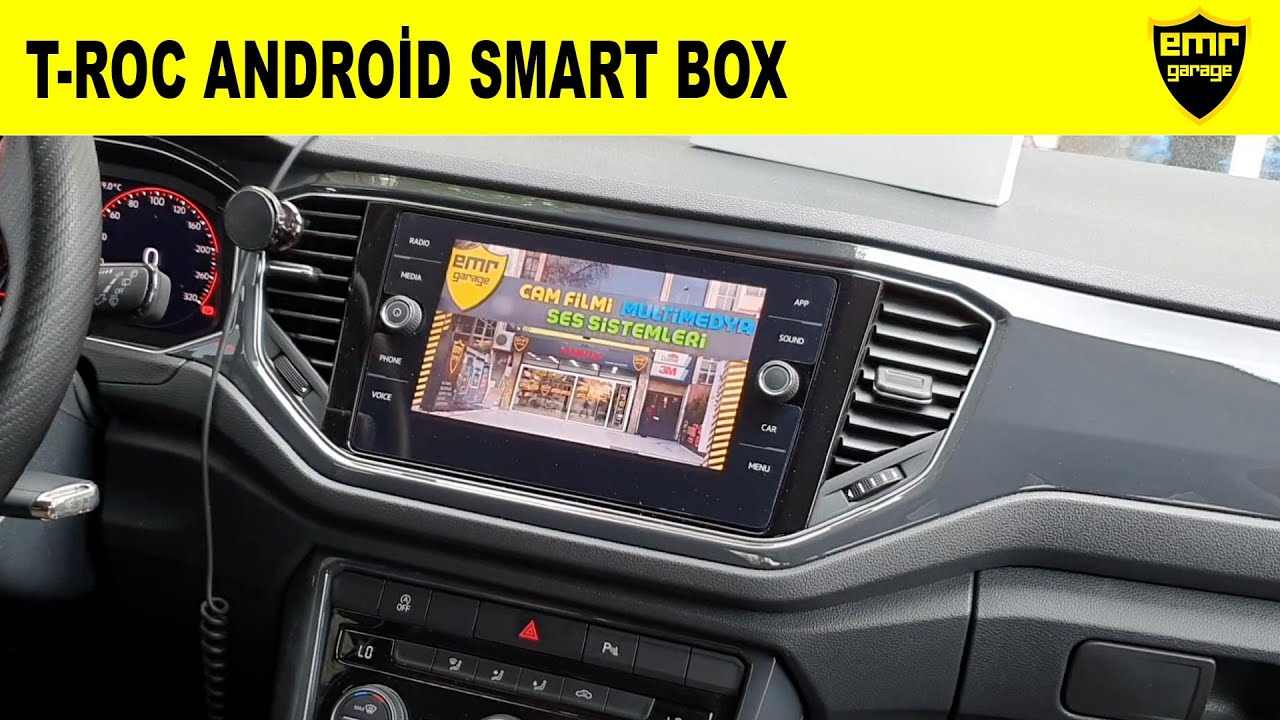 Volkswagen TRoc android smart box carplay montajsız multimedya özellikleri Emr Garage Ankara