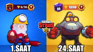 24 SAAT BOYUNCA DYNAMİKE OYNADIM! KAÇ KUPA KASTIM? Brawl Stars