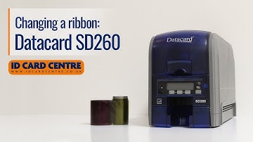 How to change a Datacard SD260 printer ribbon
