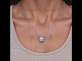 Gorgeous Moissanite Round Cut Galaxy Clavicle Necklace For Women Luxury Silver Jewelry
