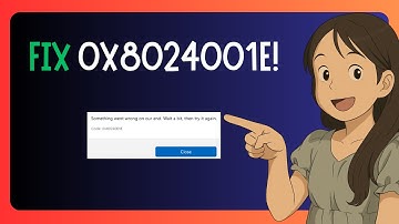QUICK FIX For Microsoft Store "Error Code 0x8024001e" - GUIDE