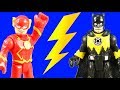 Imaginext Flash Time Travels To Rescue Batman ! Speedster Flash Battle ! Superhero Toys