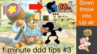 1 minute ddd tips #3: down throw up air kills! (kind of)