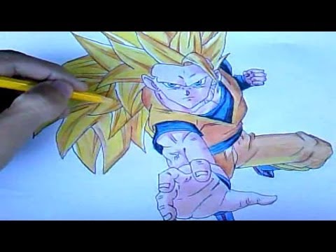 como desenhar animesGoku Super Saiyajin 3 - Dragon Ball Z - Cadê os fãs de  Dragon Ball pra dar uma moral pro Goku a…