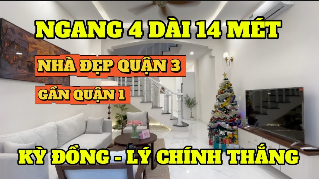 NHÀ ĐẸP QUẬN 3 GIÁP QUẬN 1 , KHU VỰC RẤT HIẾM NHÀ BÁN , SAU LƯNG CĂN MẶT TIỀN NGANG 4 DÀI 14 MÉT