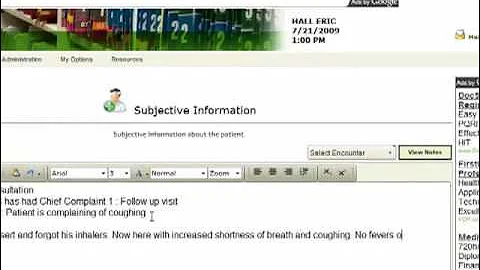 Mitochon Systems Free EMR-Demo-Patient-Encounter