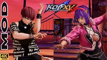 KOF XV | Chris (Drip Chris mod) 💥 Athena (Shermie body mod) | CPU vs CPU AI vs AI
