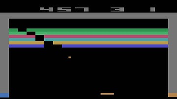Atari 2600 - Breakout - Game 9 (1 Player)