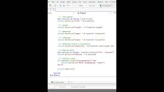 VB Net   Strings