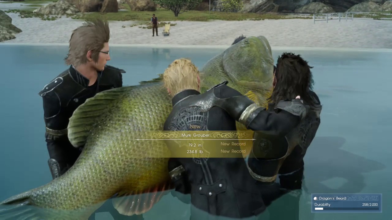 FFXV Devil Of The Cygilian Caught on First Attempt (Angler's Nightmare