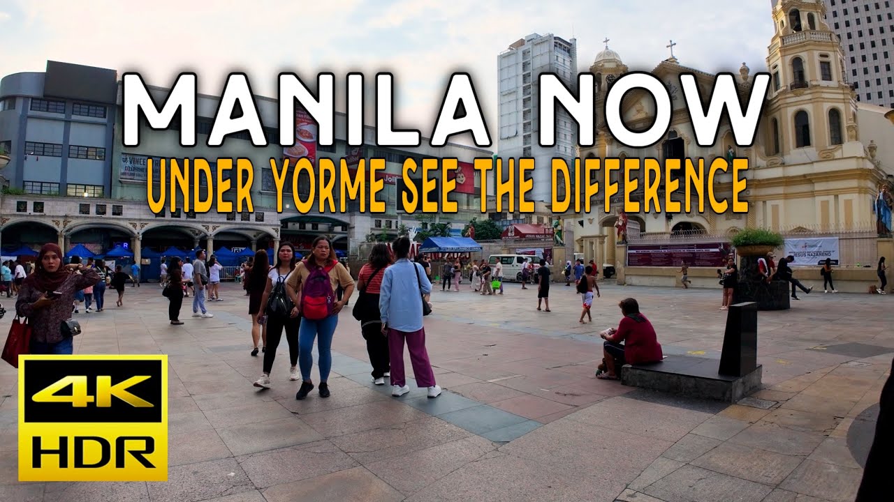 Experience the Change: Manila Under Yorme Isko 🇵🇭 | 4K HDR Walking Tour Philippines