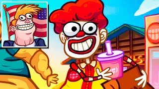 Troll Face Quest USA Adventure 2 - All Levels + Secret Level Walkthrough & Fails Android Gameplay screenshot 2