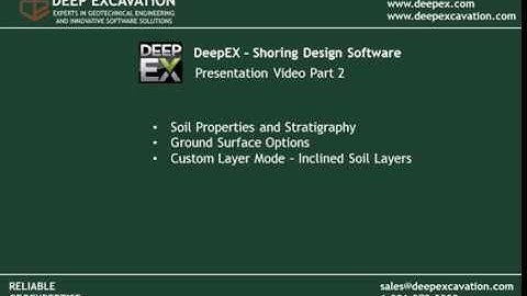 Soil properties and layers in DeepEX 2018 (Part 2)