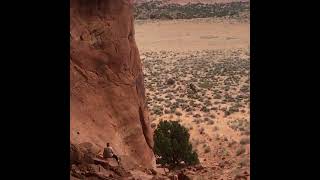 Guy rope swings from mountain and lands on his back