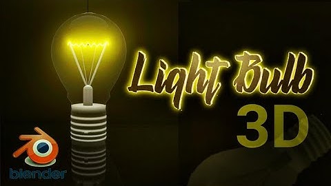 Bulb 3D Model in Blender | Blender Tamil Tutorial | VPee Studios