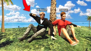 Surviving 24 HOURS On MrBeasts Island In GTA 5! (Mods)