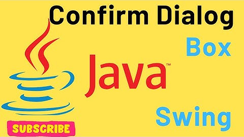 Simple Program of Confirm Dialog Box in Java Swing