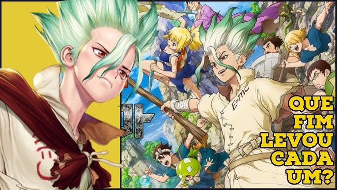 Dica de Anime - Dr. Stone  1ª Temporada - Resenhando Sonhos