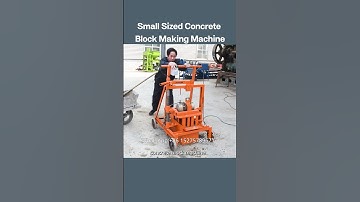 Cheap Mobile Small sized Concrete Cement Block Machine #brickmachine #machine #interlockingbricks
