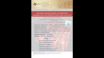Quantum Algorithms and Complexity by Ashwin Nayak