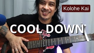 Cool Down guitar tutorial (easy 2 chords w/ intro finger picking and lead) Kolohe Kai