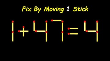 Mind-Blowing Matchstick Puzzle – Move 1 Stick to Win!