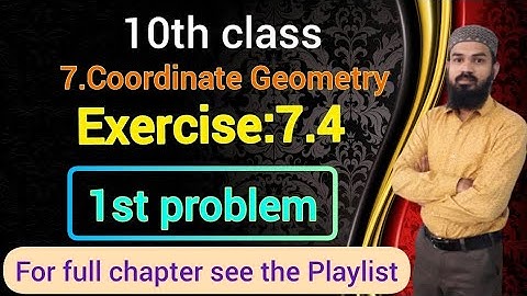 7.Coordinate Geometry Ex:7.4(1st problem)ssc cbse Telangana 10th class
