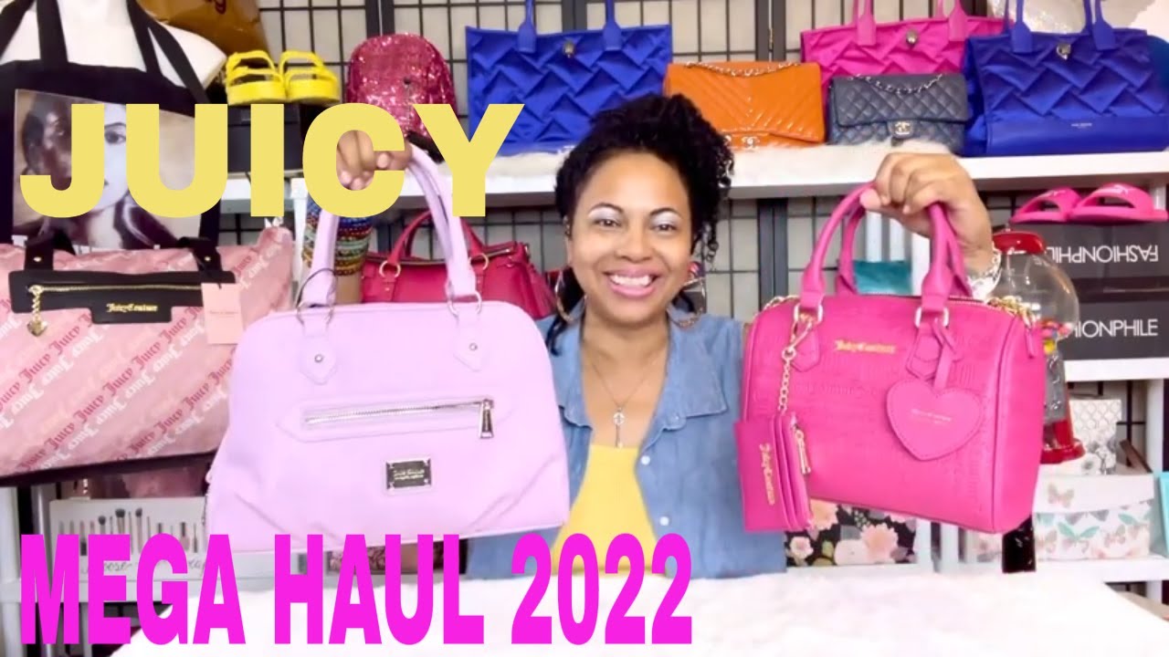 Juicy Couture Bag Collection 2022 Mega huge Haul 2022 Juicy Couture Speedy  Satchel Daydream Satchel 