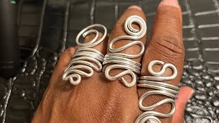 I CAN’T STOP MAKING THESE let’s create another aluminum wire wrap ring design