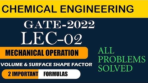 (Hindi/English) |Mechanical Operations | Lec-02| Particulates of solids| shape & size |Sphericity|